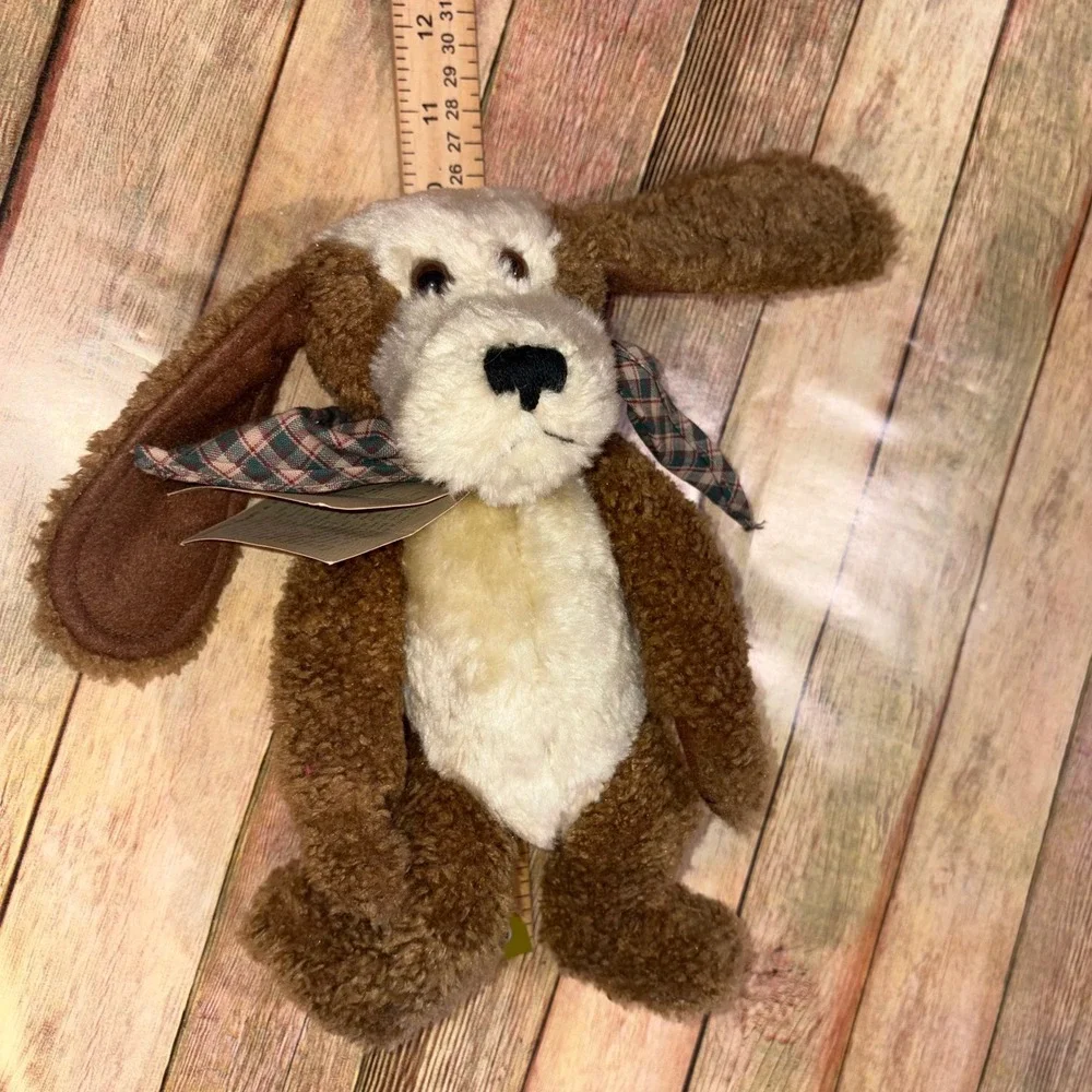 Vintage Floppy Ear Dog Plush NWT 11in Brown Boyds Collection J.B. Bean